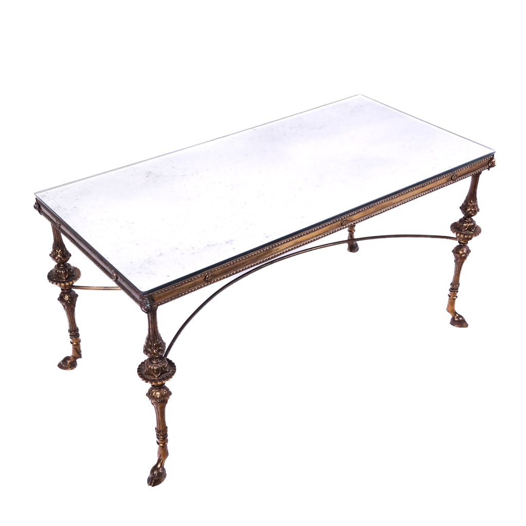 Classical-Style Bronze Mirrored Low Table (1 of 9)