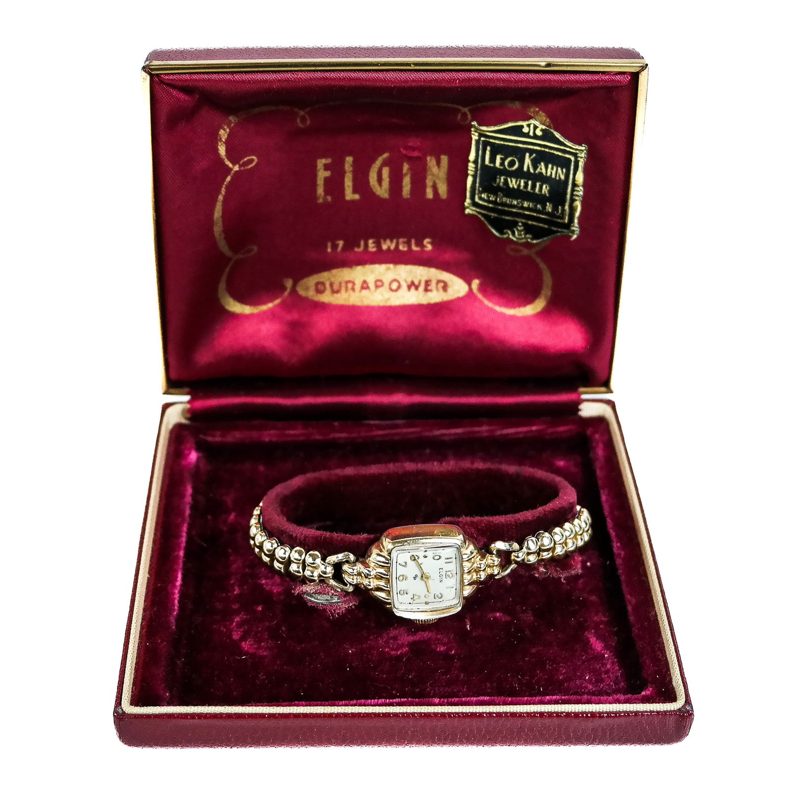Elgin Ladies 10K Gold & Metal Bracelet Watch (1 of 9)
