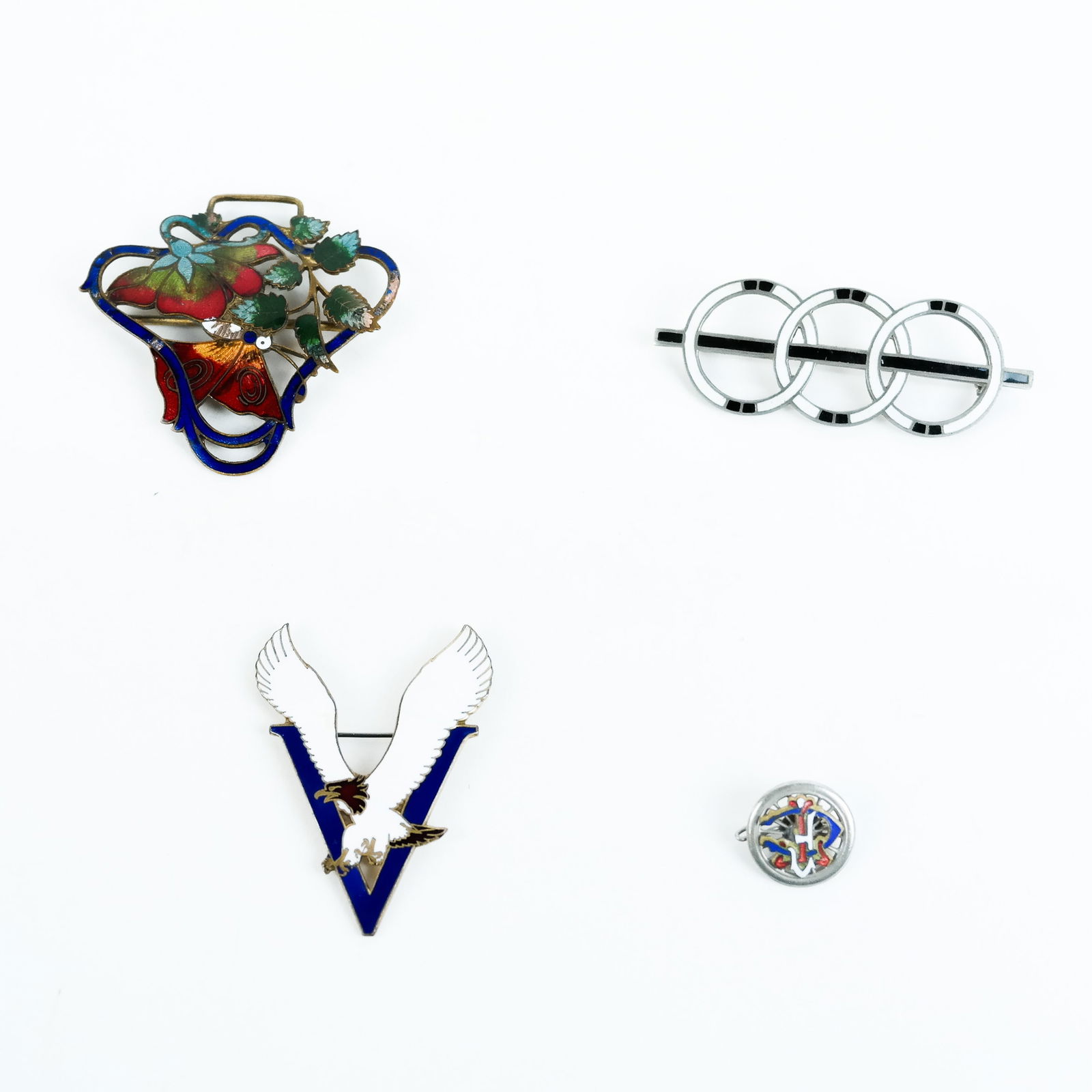 Group of Vintage Enameled Metal Accessories (4) (1 of 8)