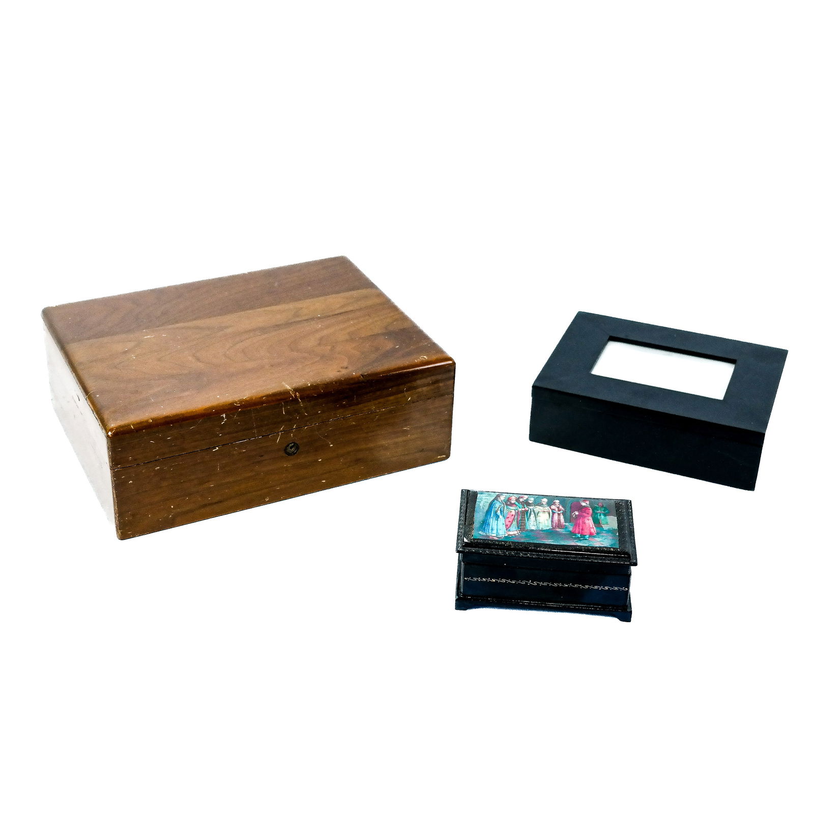 Three Tabletop Storage Boxes (1 of 9)