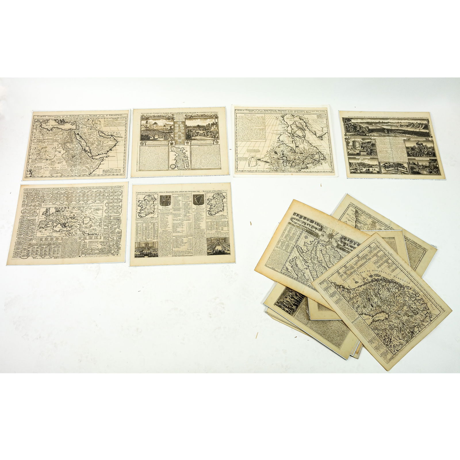 Large Collection of Maps After Henri CHATELAIN (1 of 15)