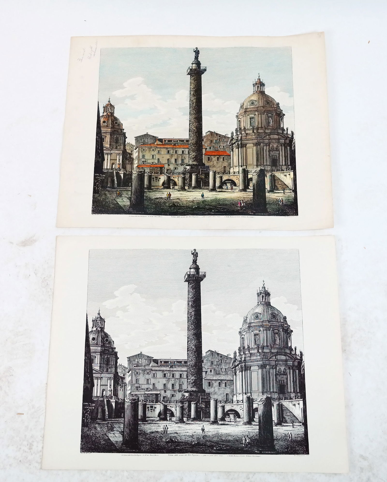 After Luigi ROSSINI: Pair of Etchings (1 of 10)