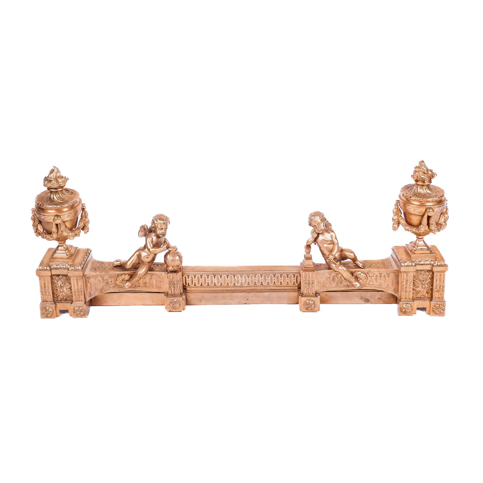 19th C. French Cherub Fire Fender (1 of 7)