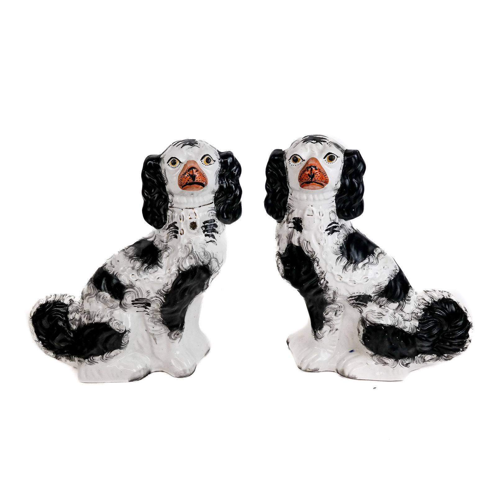 Pair of Staffordshire King Charles Spaniels (1 of 6)