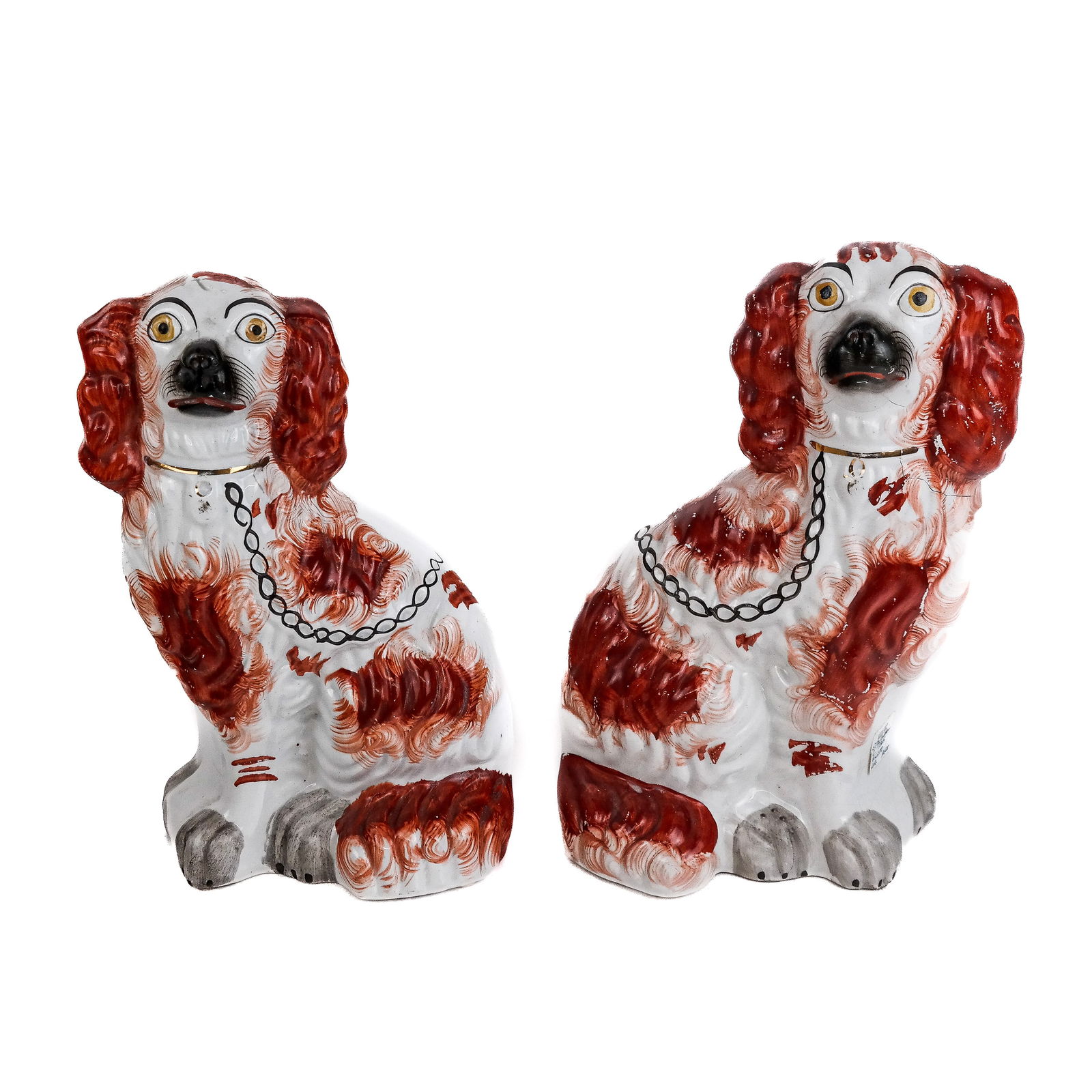 Pair of Staffordshire King Charles Spaniels (1 of 8)