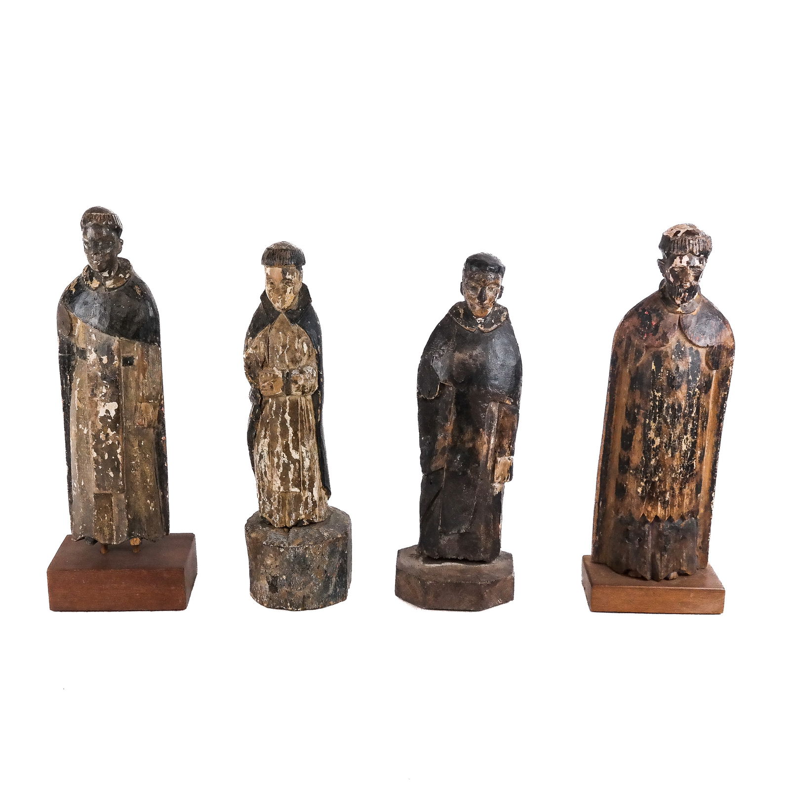 Four Similar Antique Santos Figures (1 of 6)