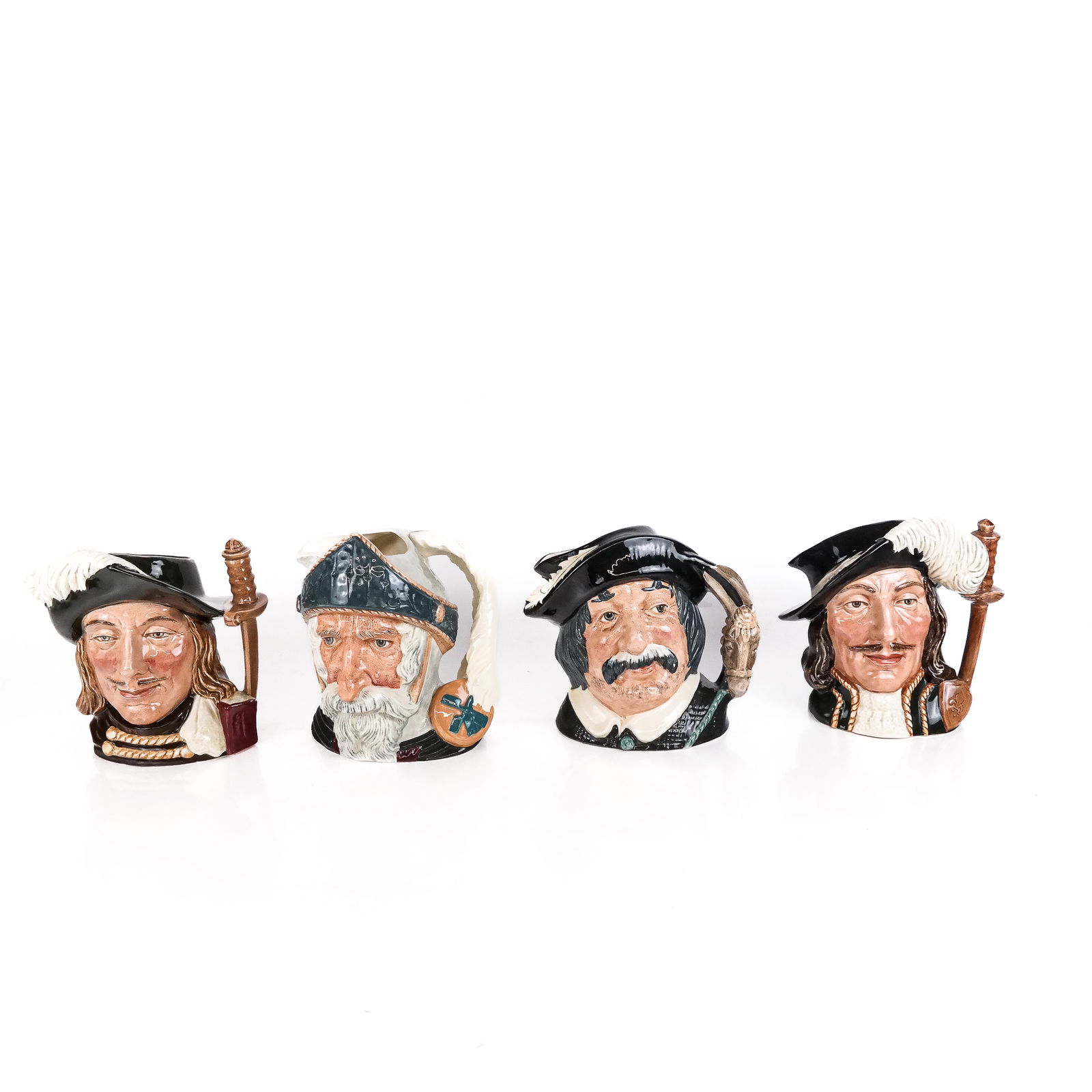 Four Large Royal Doulton Toby Mugs (1 of 10)