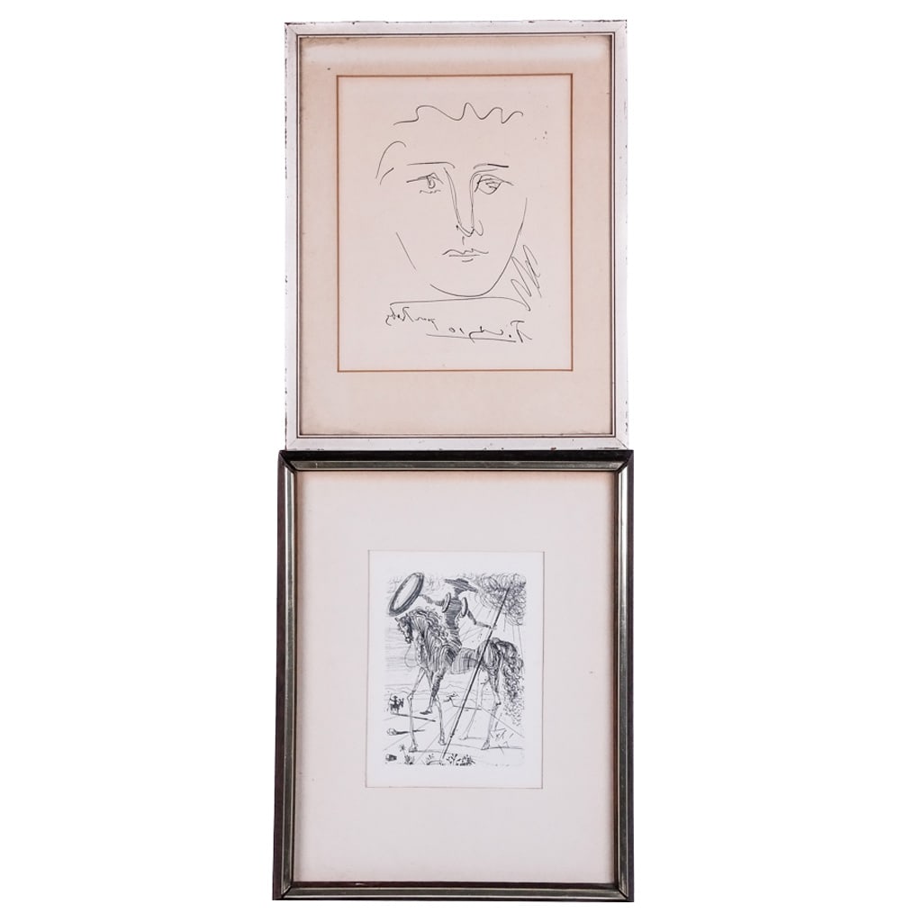 Two Reproduction Prints after Dali & Picasso (1 of 9)