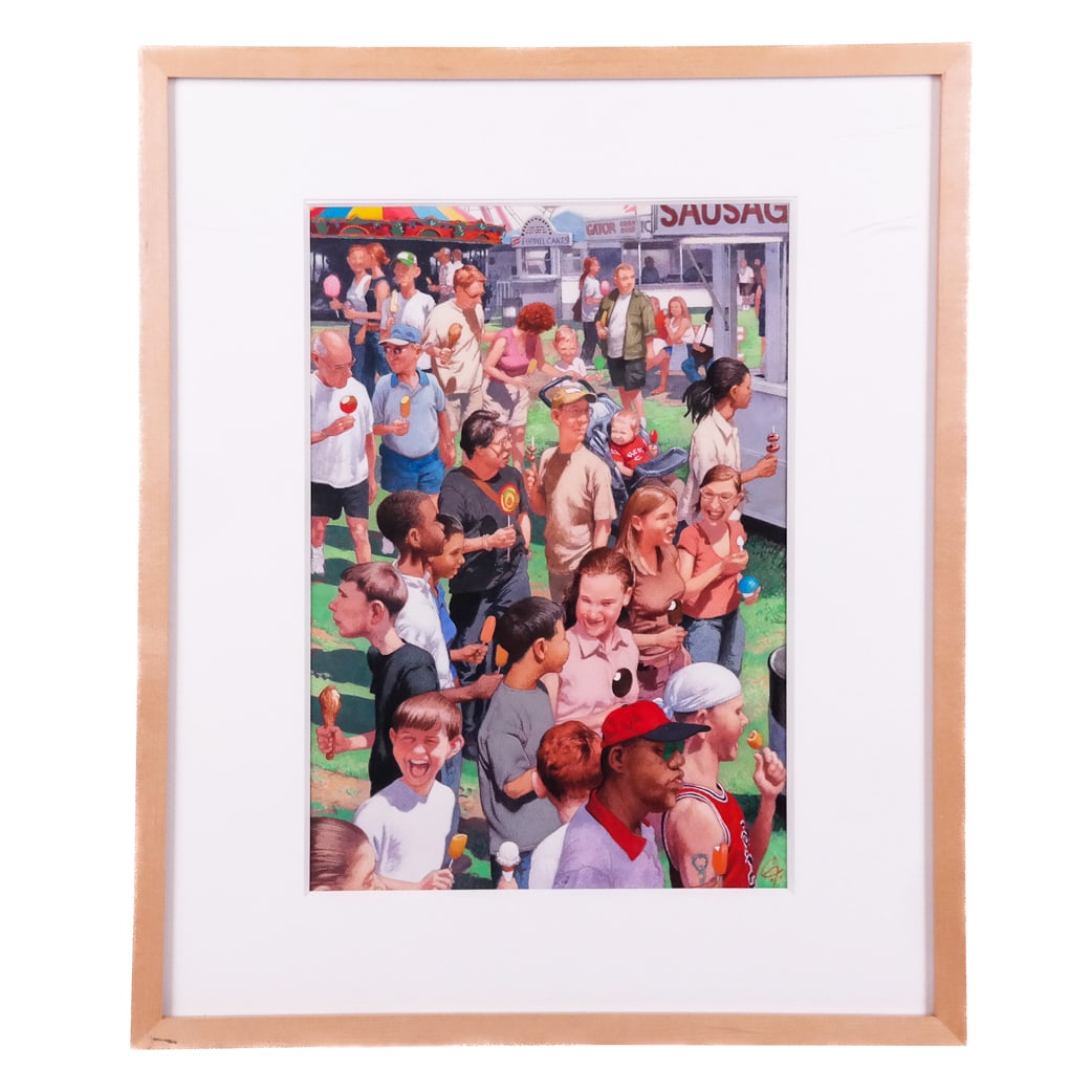 C.F. PAYNE: "Stick Figures" - Mixed Media (1 of 8)