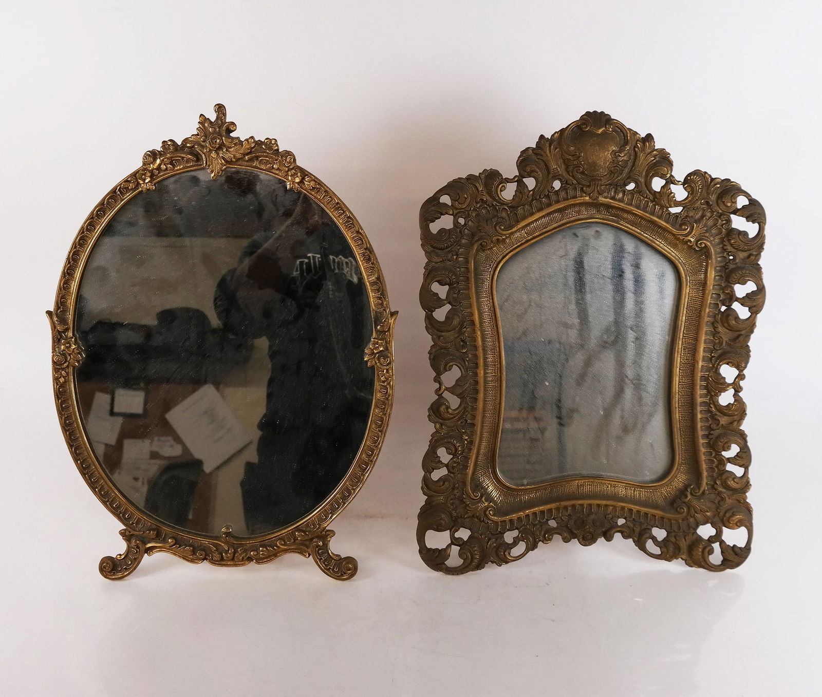 Two Easel Back Gilt Ornate Mirrors (1 of 11)