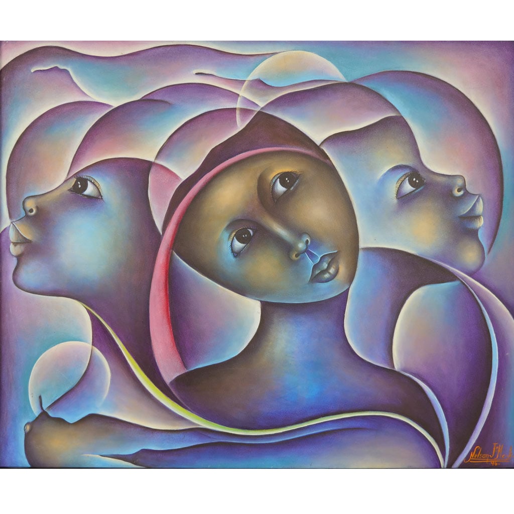 Jean Marc NELSON: Three Women - O/C (1 of 6)