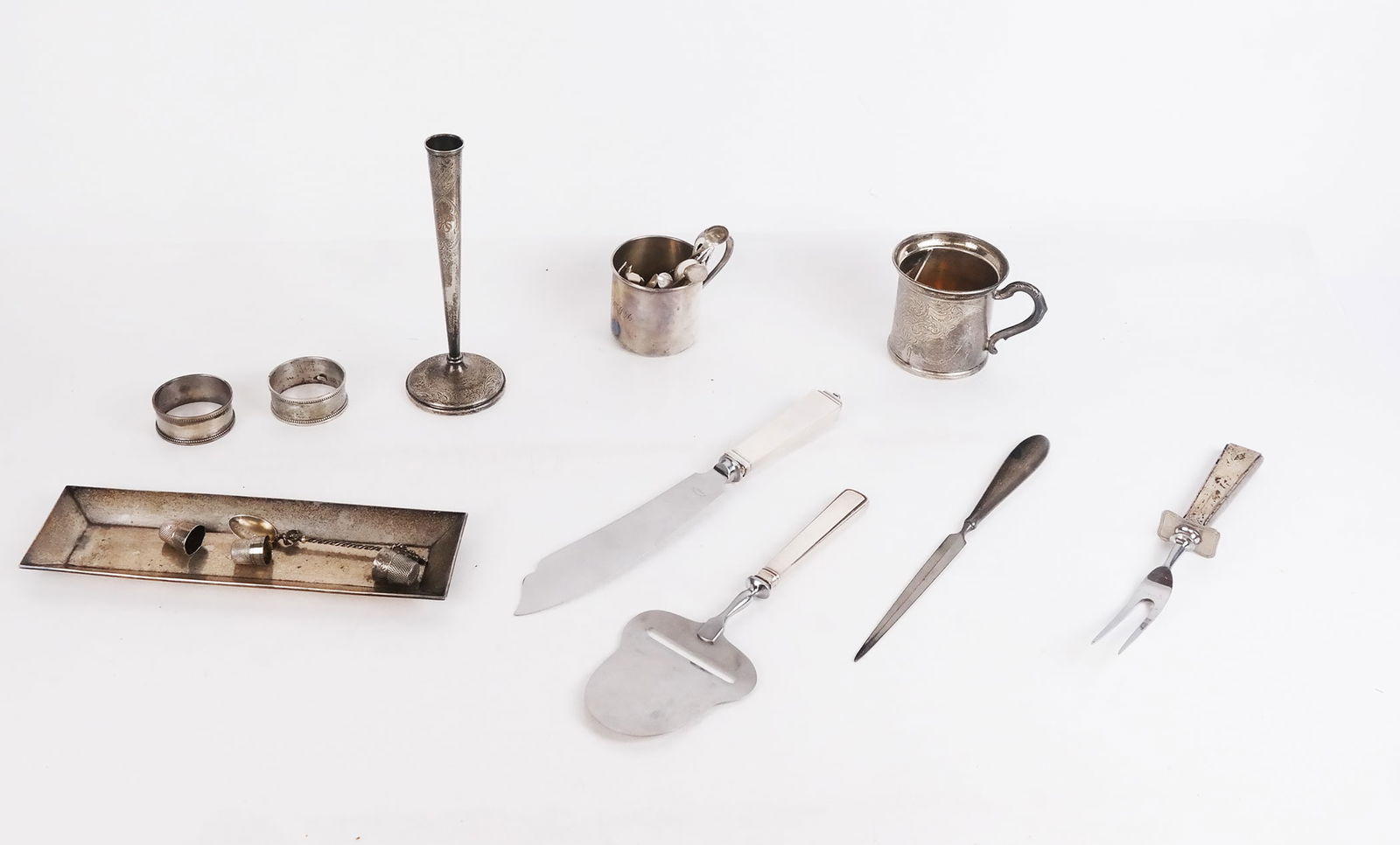 Assorted Sterling and English Silver Articles (1 of 9)