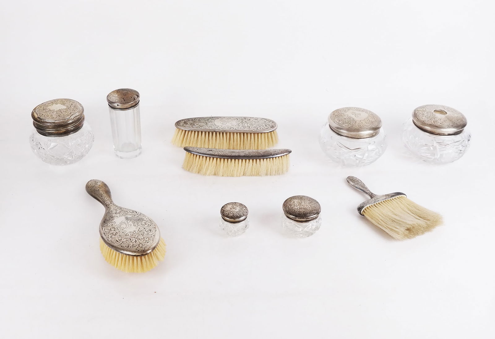 Assorted Sterling Silver-Mounted Vanity Articles (1 of 10)