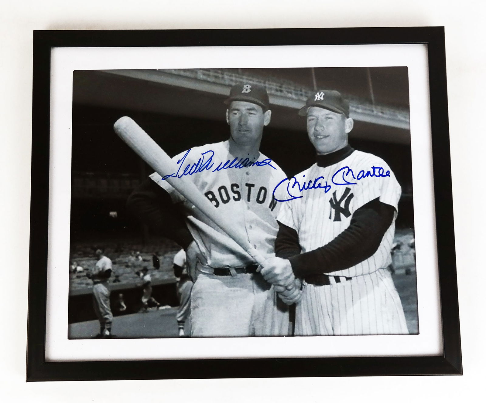 Ted Williams & Mickey Mantle Autographed Photo Rep (1 of 8)