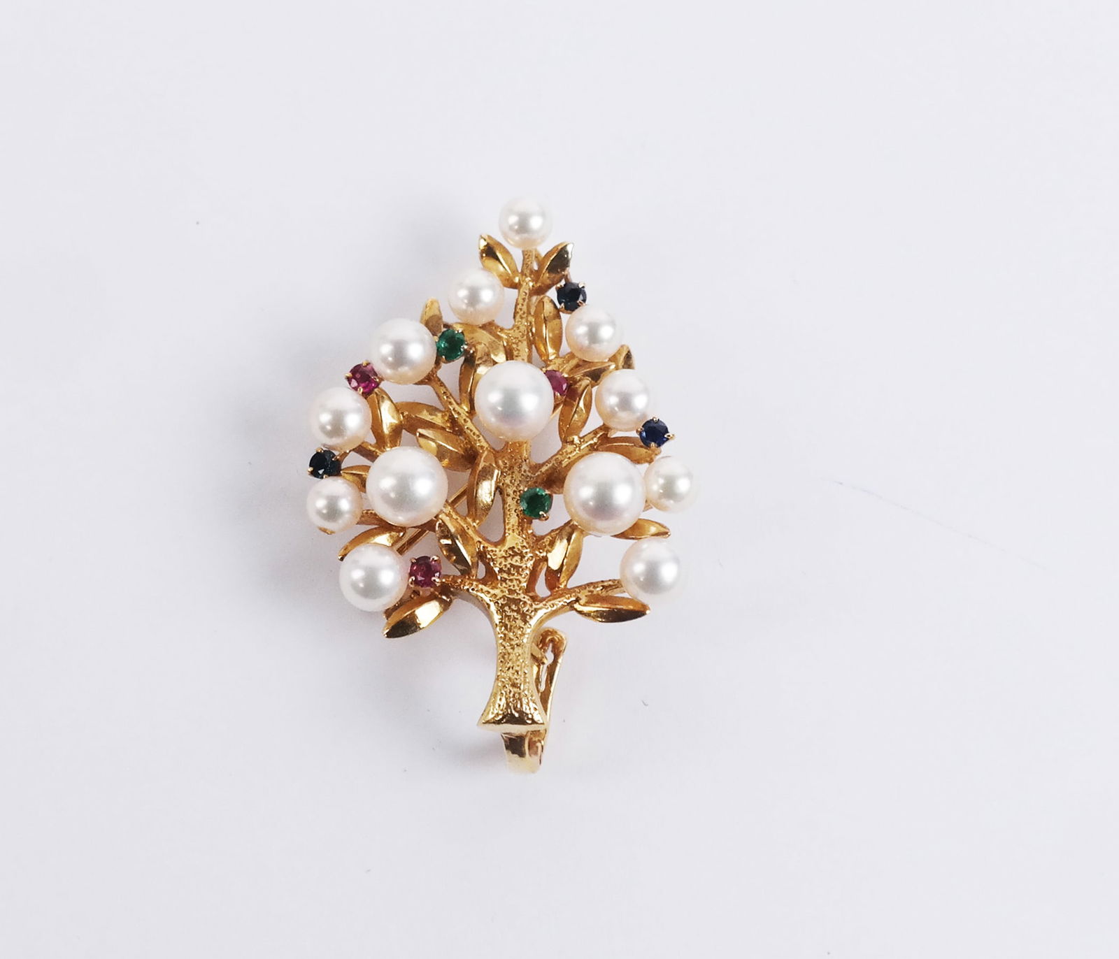 18K Gold & Pearl Brooch (1 of 7)