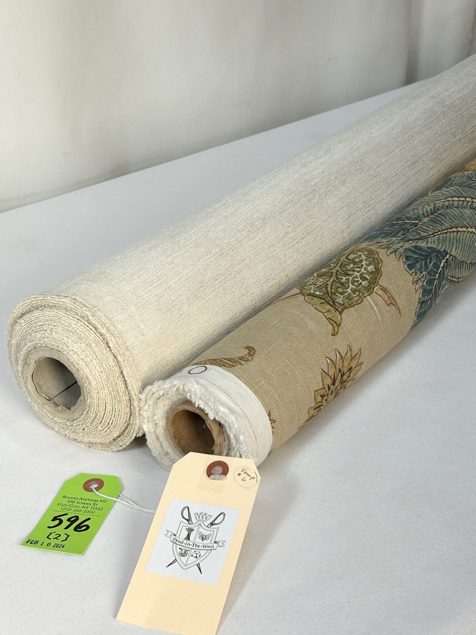 P. Kaufman Printed Linen and Thibault Chenille Fab (1 of 8)