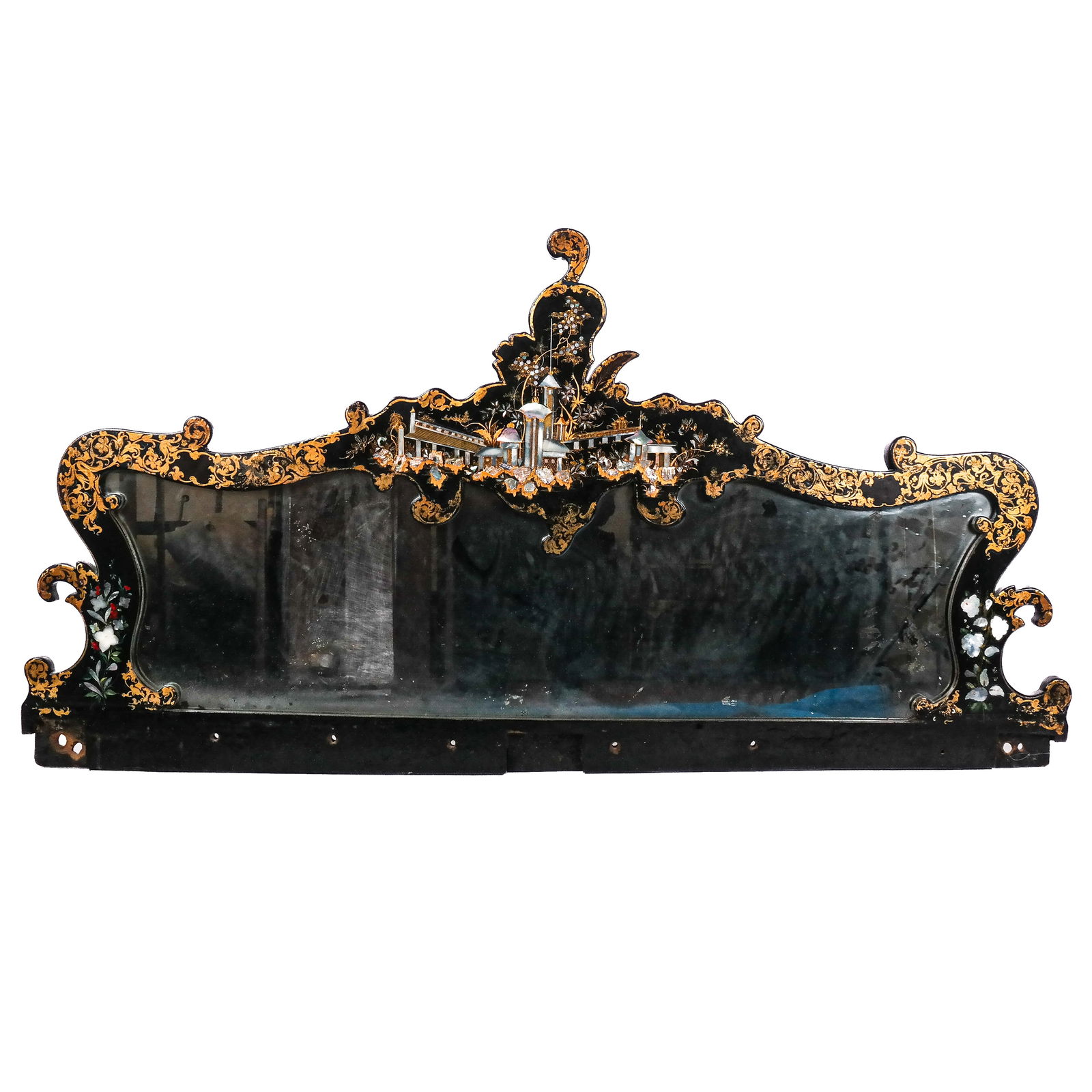 Ebonized Buffet/Server Superstructure, Overmantel (1 of 7)