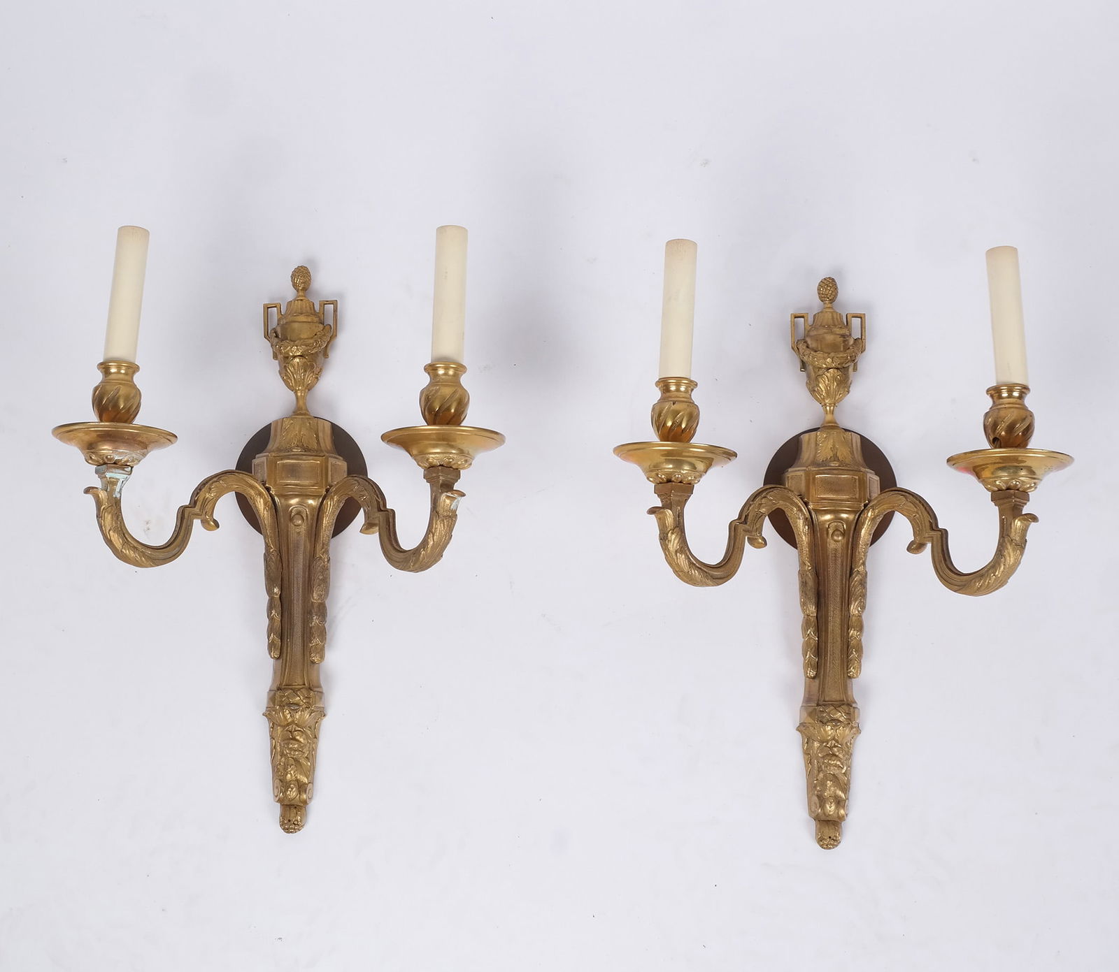 Two Louis XVI-Style Gilt Bronze Sconces (1 of 9)