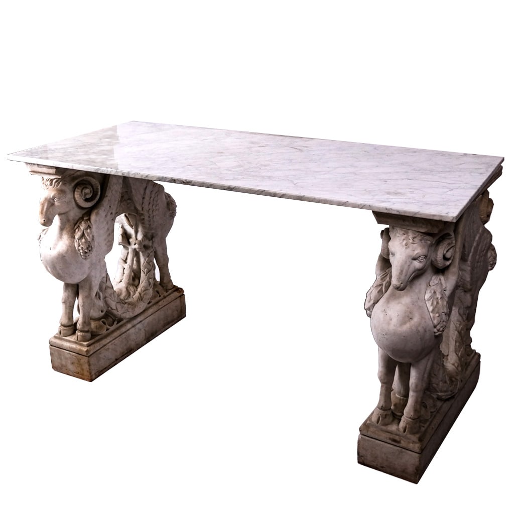 19th Century Classical Marble Center Table (1 of 16)