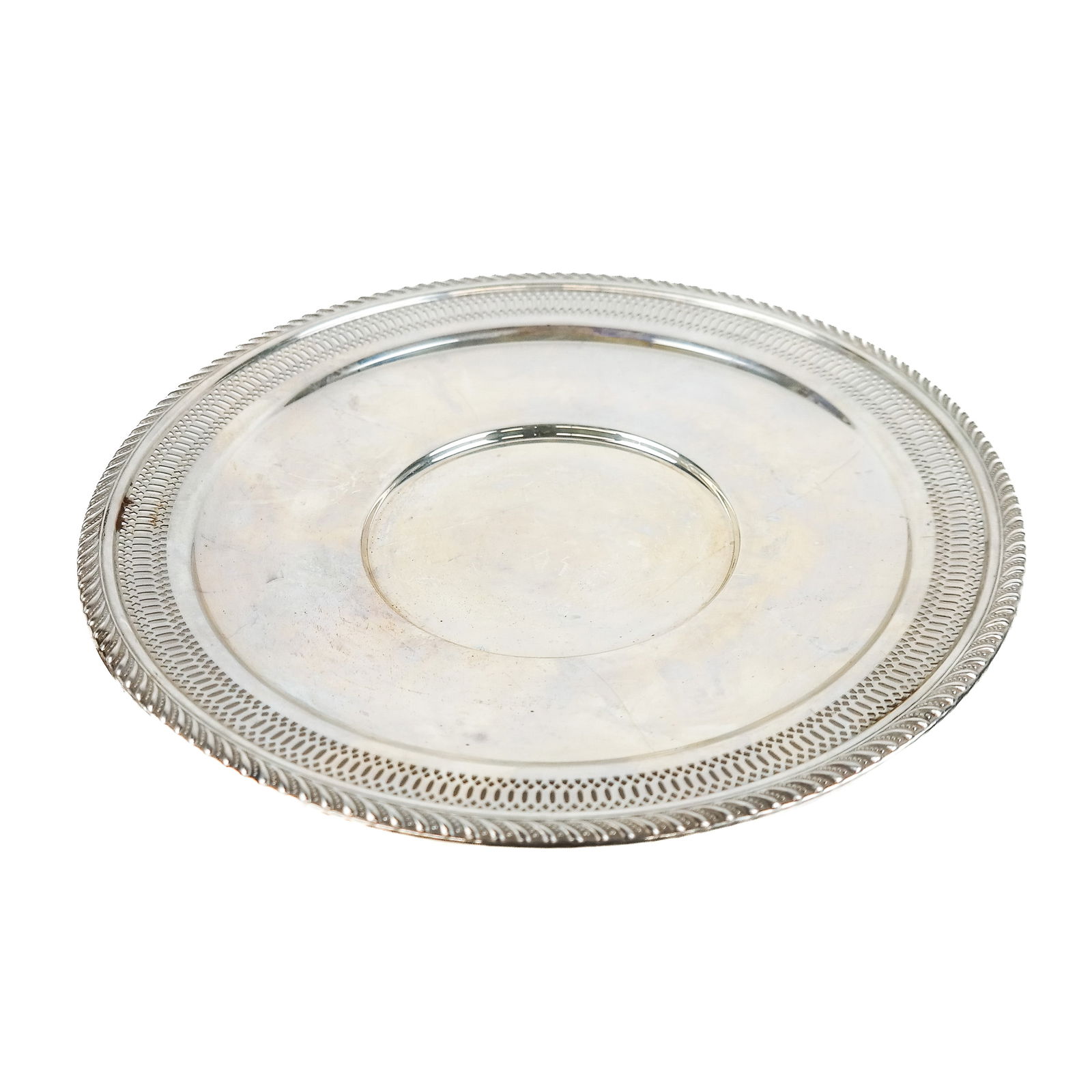 Reticulated Silver Serving Plate (1 of 7)