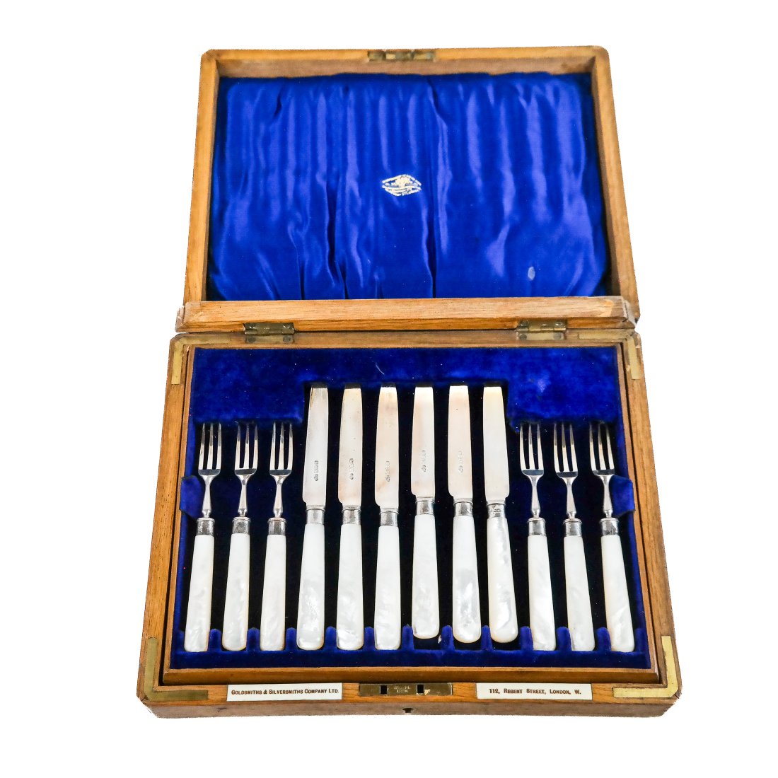 English Silver Fish / Dessert Flatware (24 Pcs) (1 of 12)