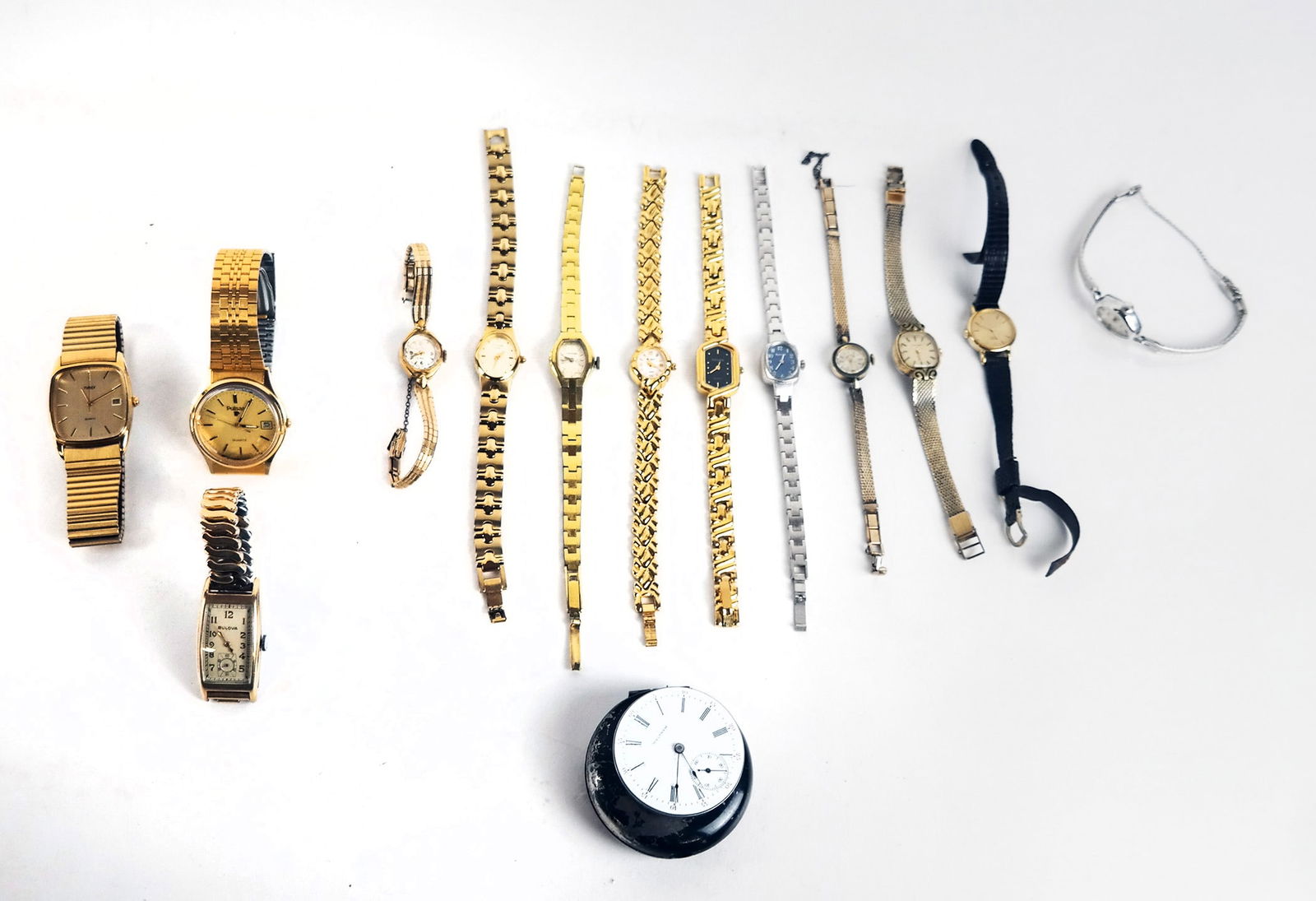 Assorted Watches: Assorted watches, including Timex, Citizen, and others. Most in "as-is" condition.