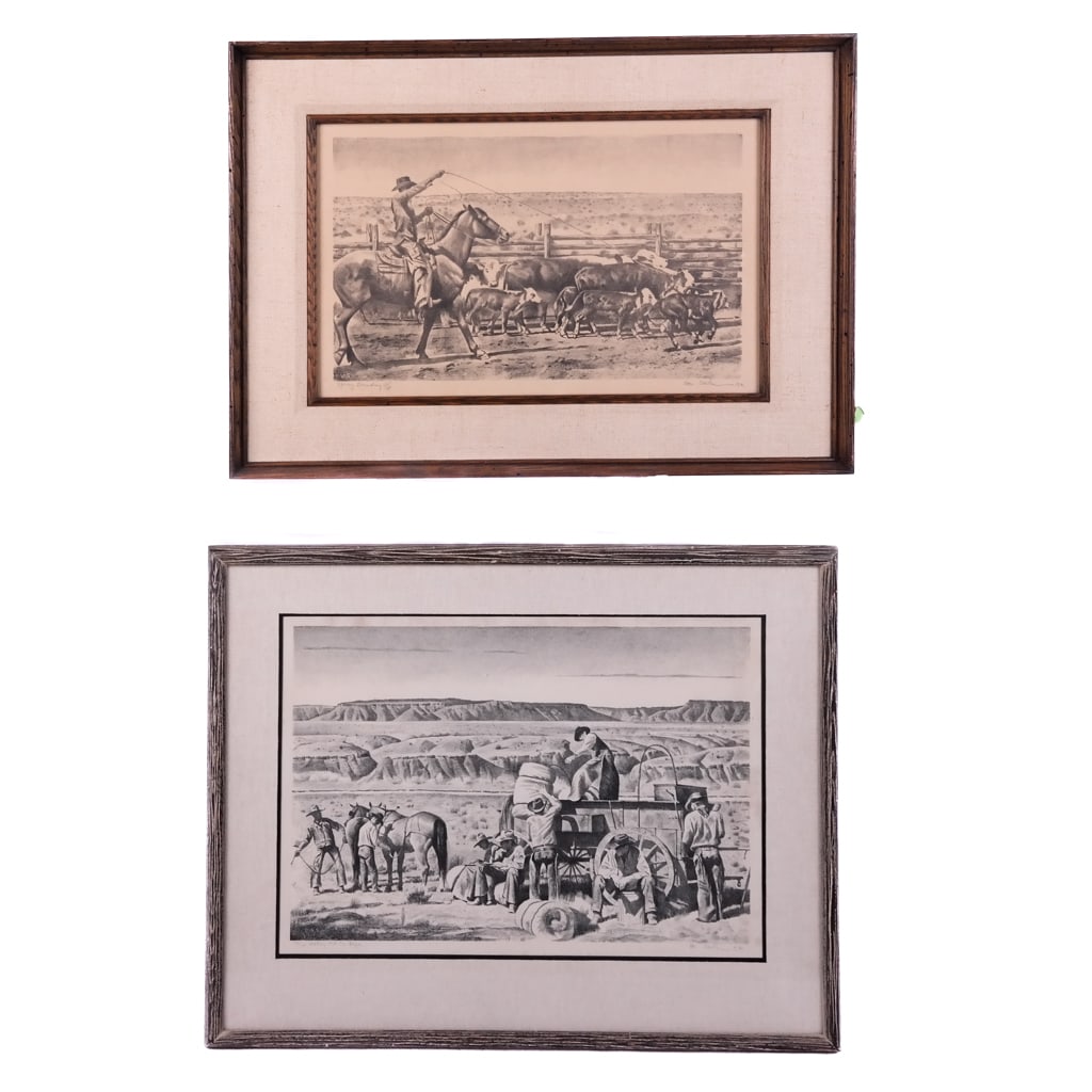 Y Theodore VAN SOELEN: Two B&W Lithographs (1 of 18)
