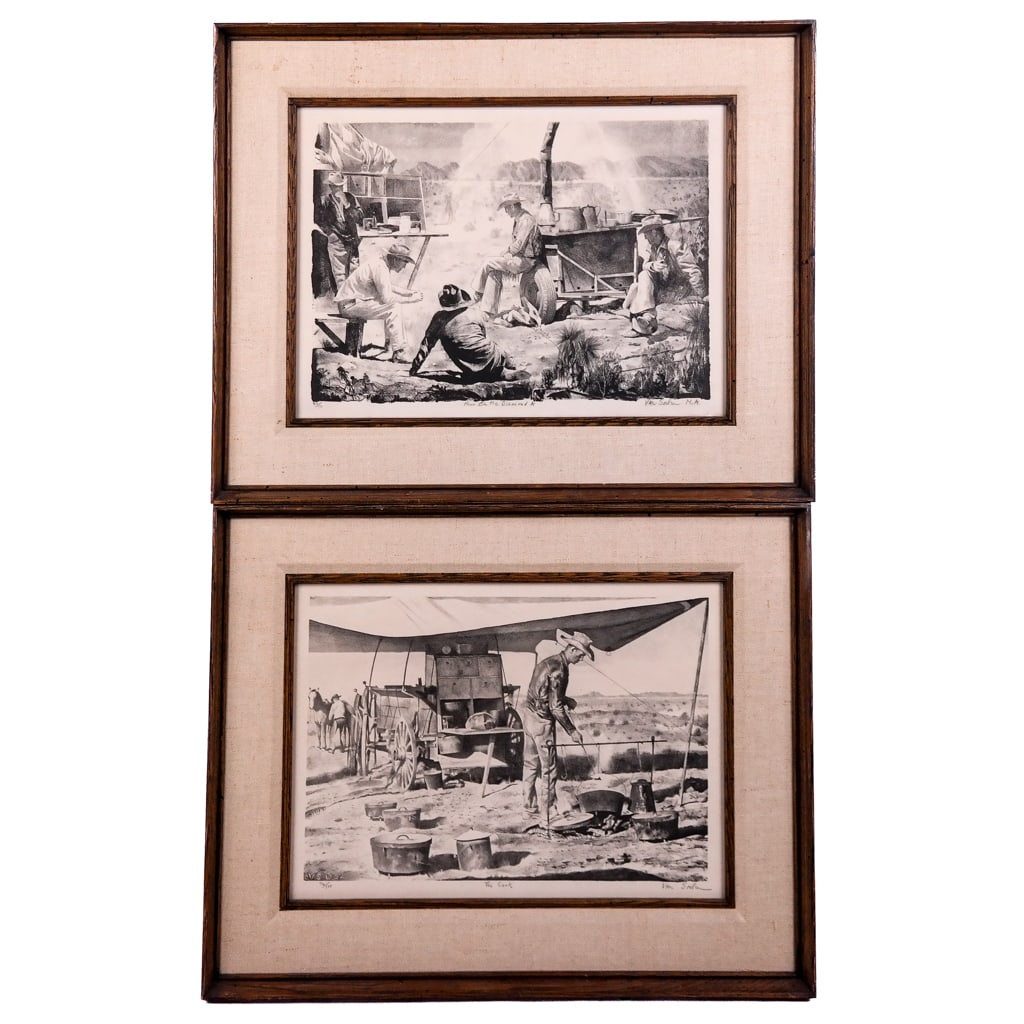 Theodore VAN SOELEN: Two B&W Lithographs (1 of 18)