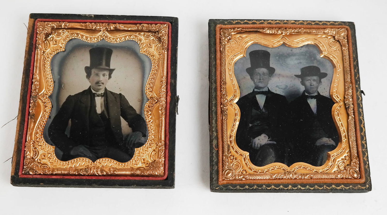 Two Ruby Glass Ambrotype Portraits (1 of 6)