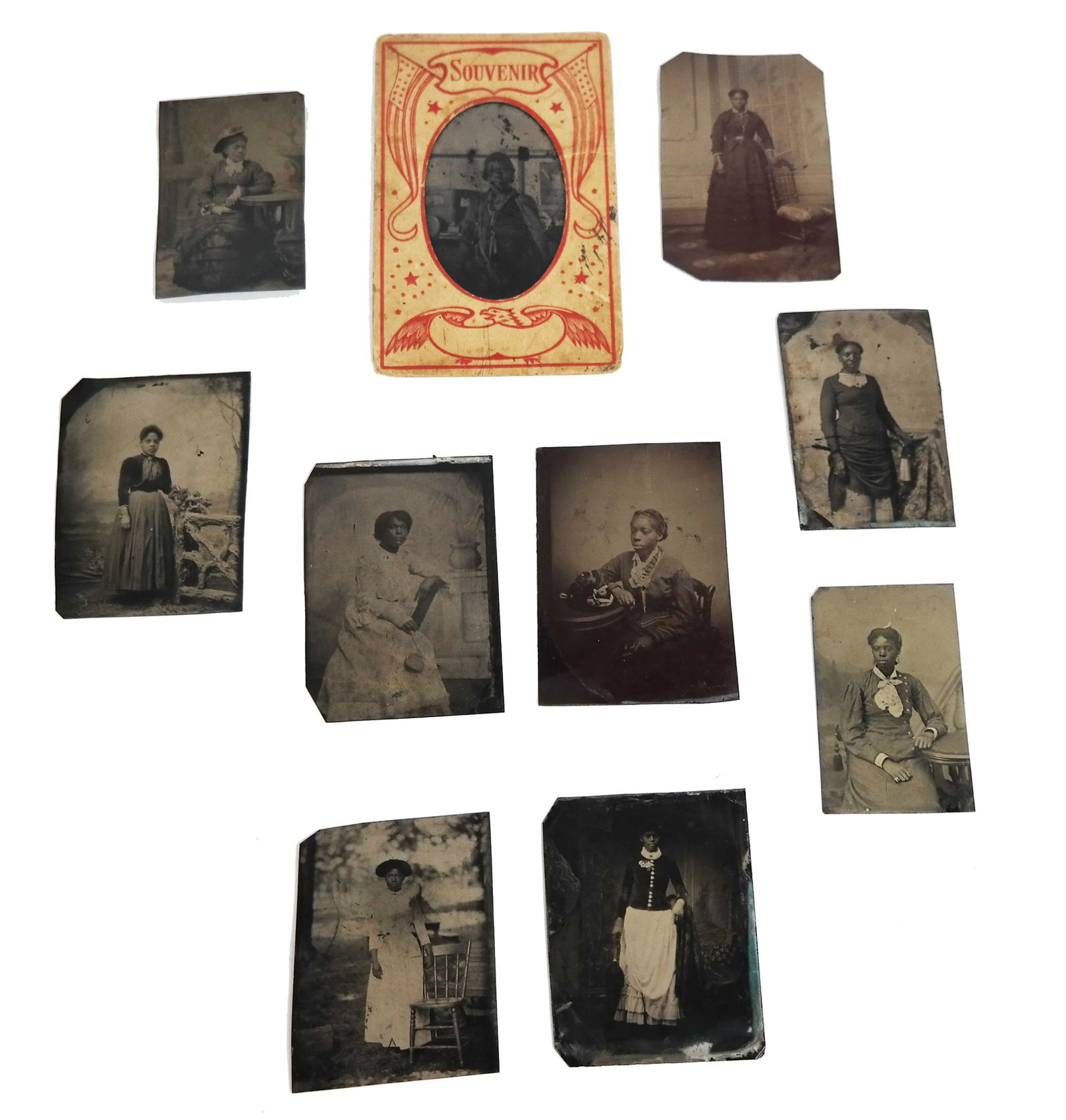 Ten Antique Tintype Photographs (1 of 13)