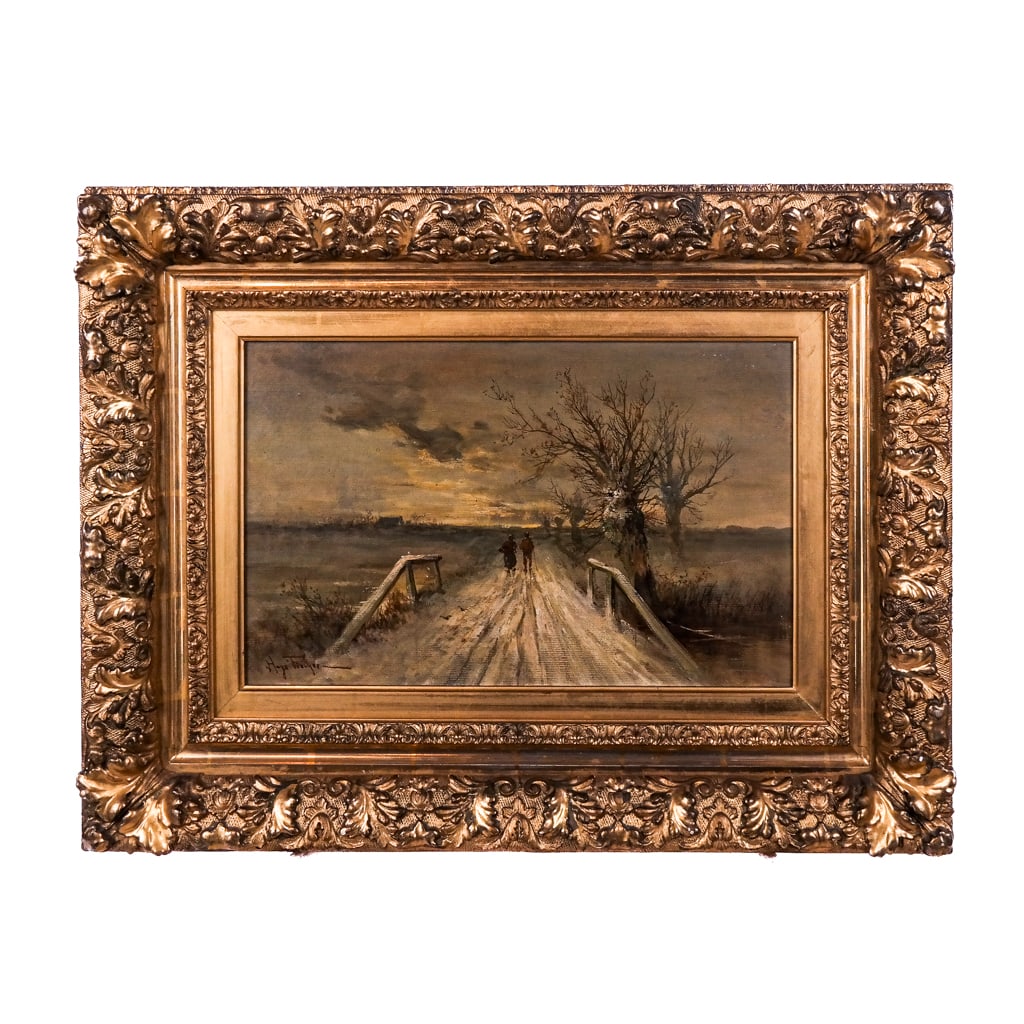 Hugo FISCHER: Strolling Along - Oil Painting (1 of 8)