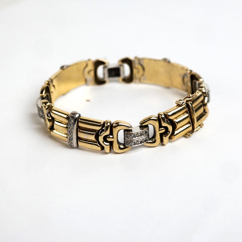 14K Gold & Diamond Bracelet (1 of 7)
