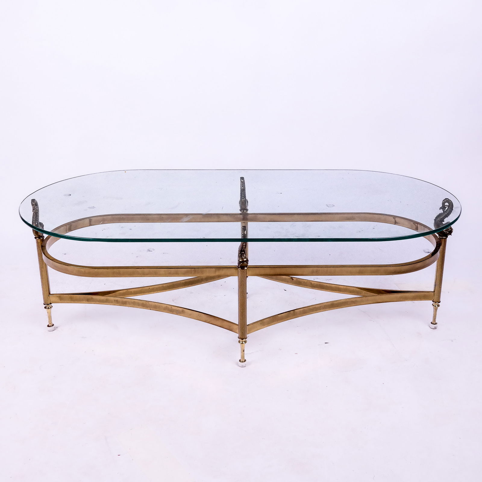 Hollywood Regency Glass Top Cocktail Table (1 of 8)