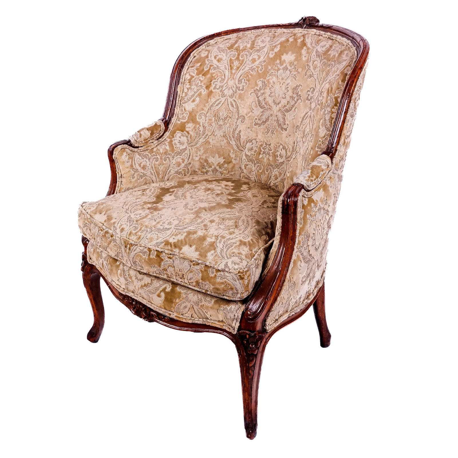 Antique Louis XVI-Style Bergere (1 of 9)
