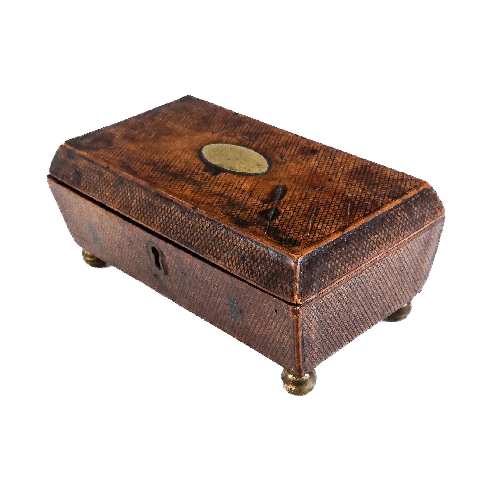 Antique Regency Sewing Box / Caddy (1 of 7)