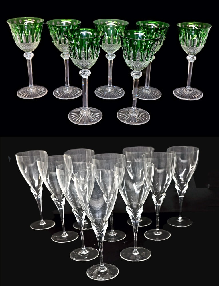 Two Sets of Crystal Stemware (18 Pcs) (1 of 5)