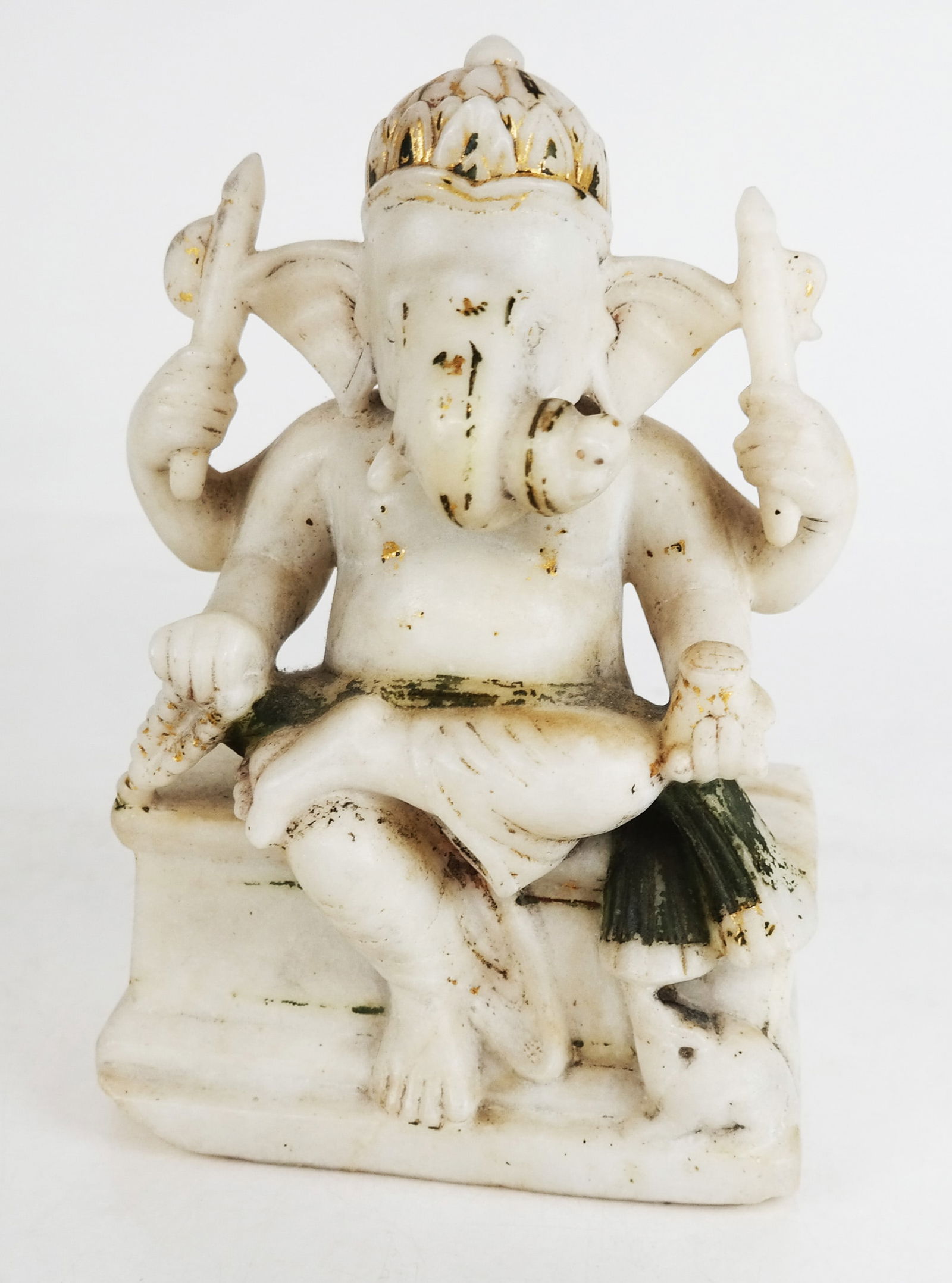 Indian Carved Marble Ganesha (1 of 7)