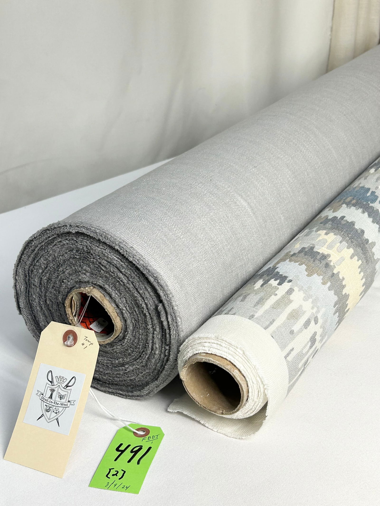 Kravet Couture Print and Herringbone Stripe Fabric (1 of 7)