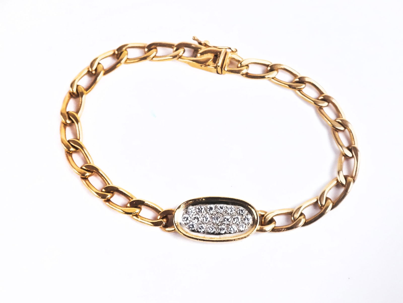 14K Gold & Pave Diamond Bracelet (1 of 11)