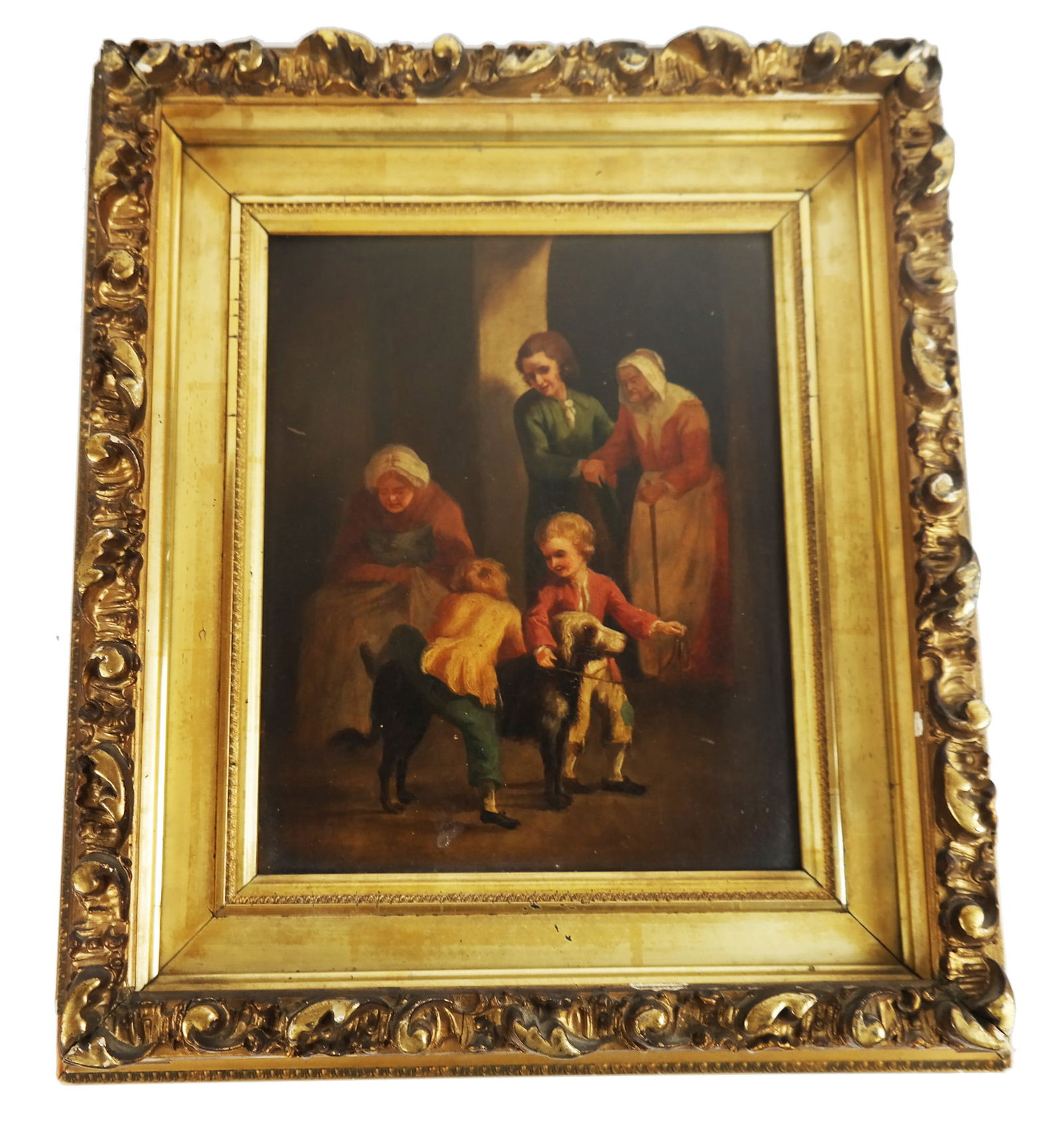 European School: Interior Scene - Oil Painting (1 of 7)