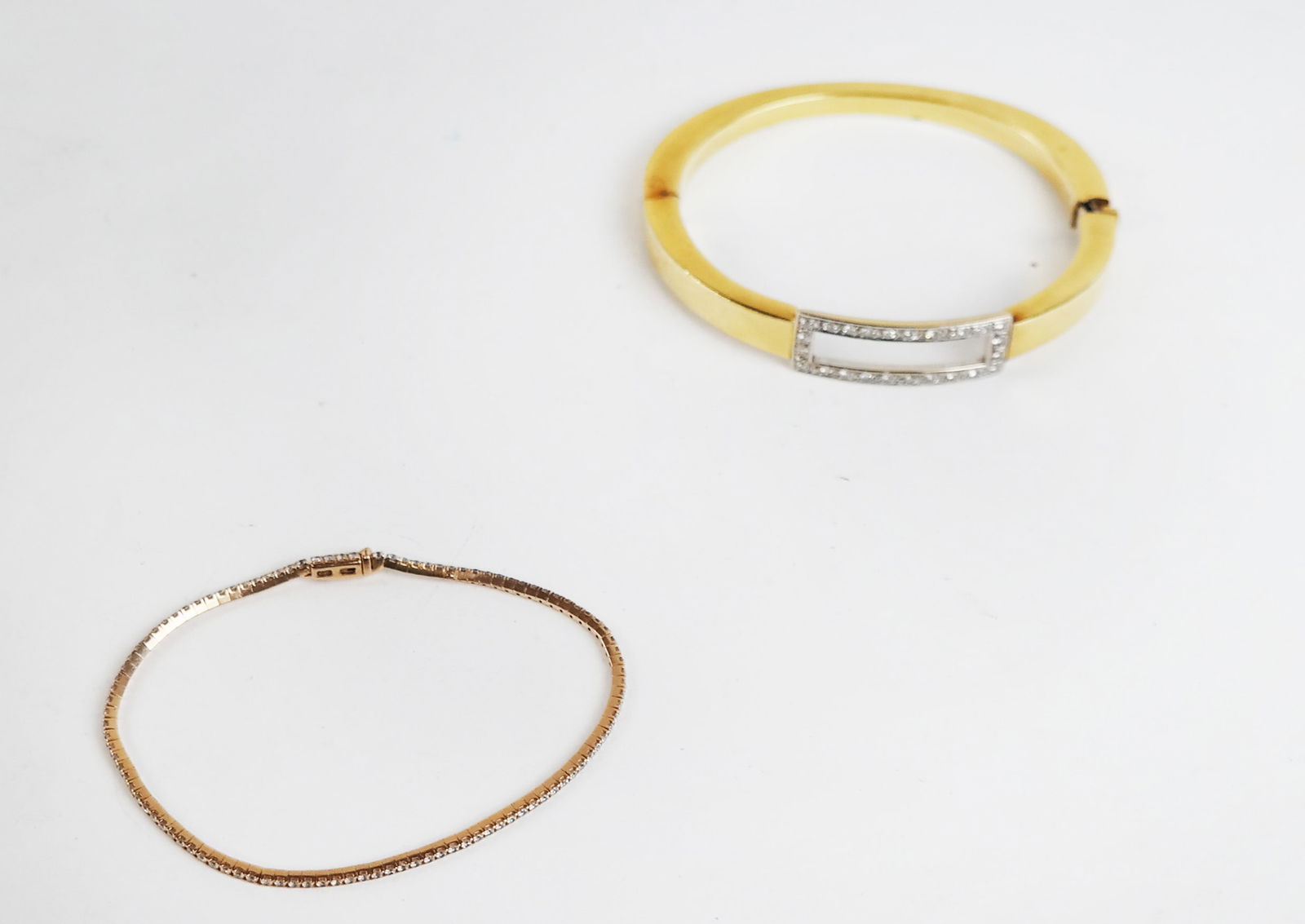 Two Gold & Diamond Bracelets (1 of 12)