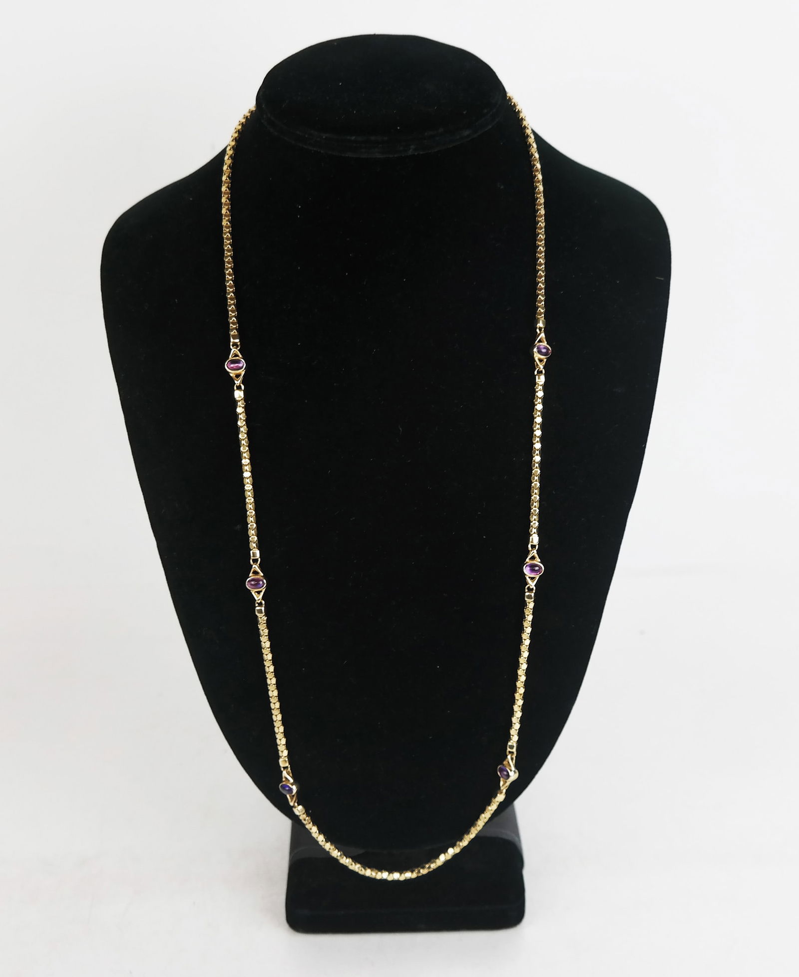 14K Gold, Amethyst & Topaz Necklace (1 of 10)