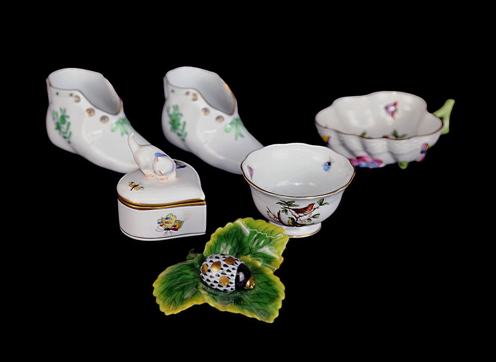 Herend Hungarian Porcelain Items (6) (1 of 8)