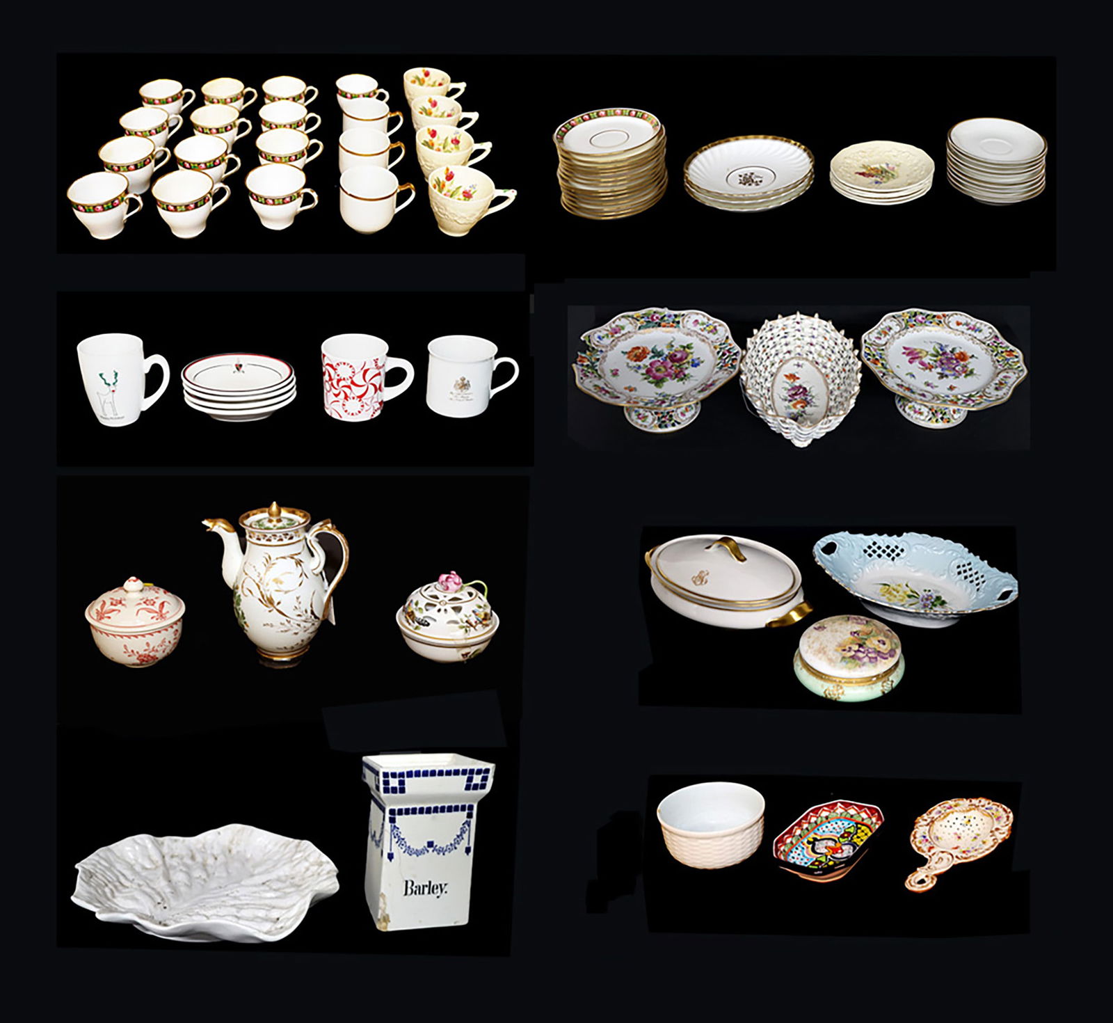 Assembled Group of English & European Porcelain (60 Pcs) (1 of 20)