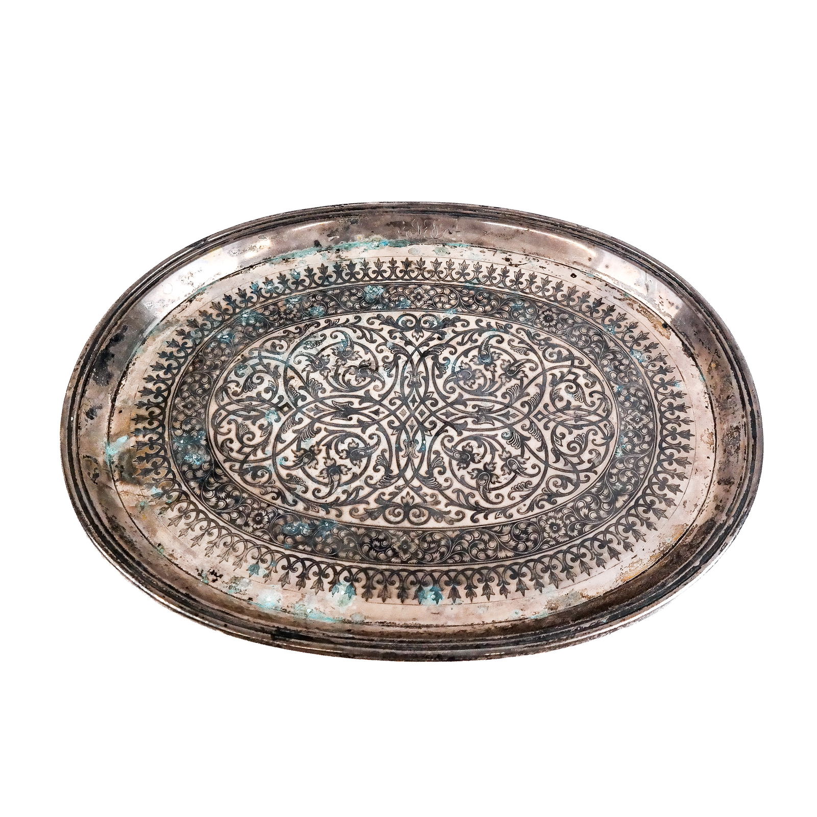 Russian Silver Oval Small Tray (1 of 4)