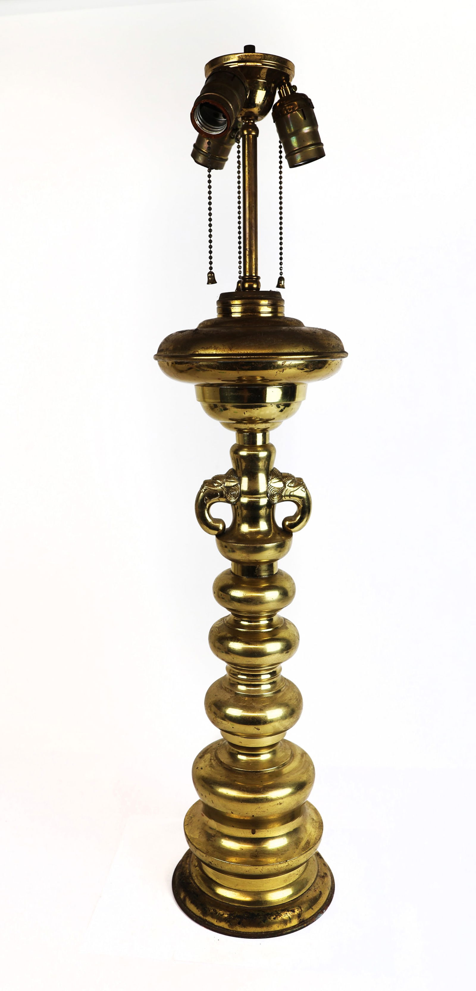 Anglo-Indian-Style Brass Table Lamp (1 of 6)