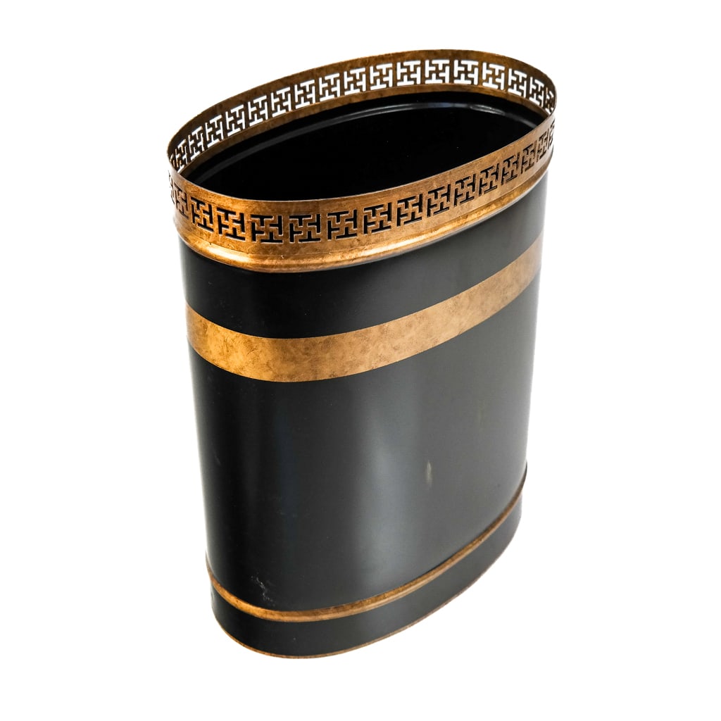 Hollywood Regency-Style Tole Waste Paper Bin (1 of 5)