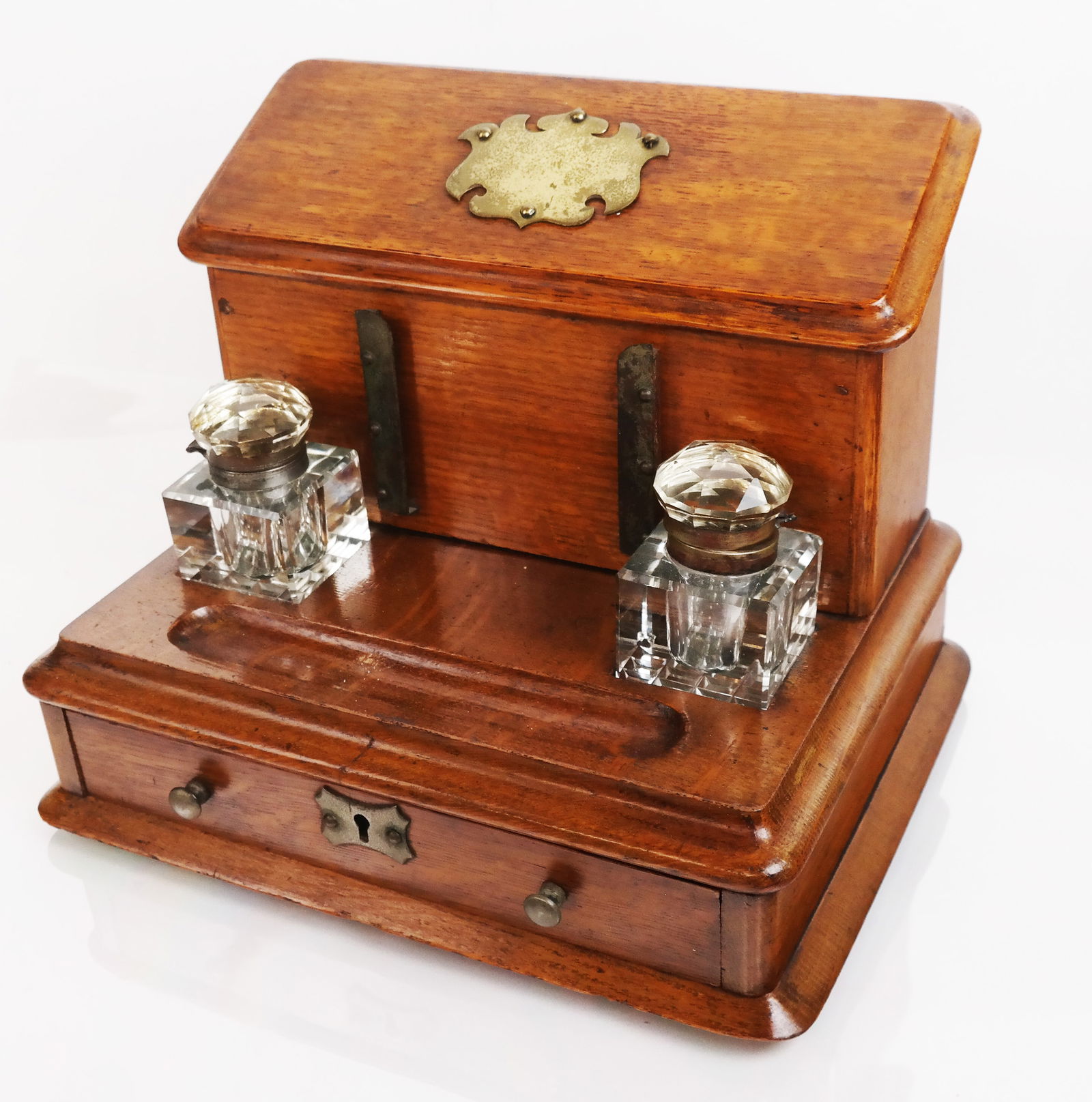 Victorian Oak Letter Box (1 of 8)