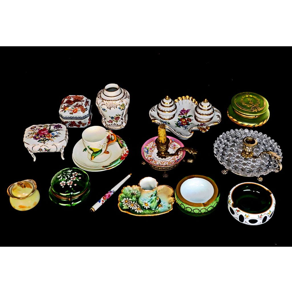 Vintage French & Continental Inkwells and Boxes (1 of 7)