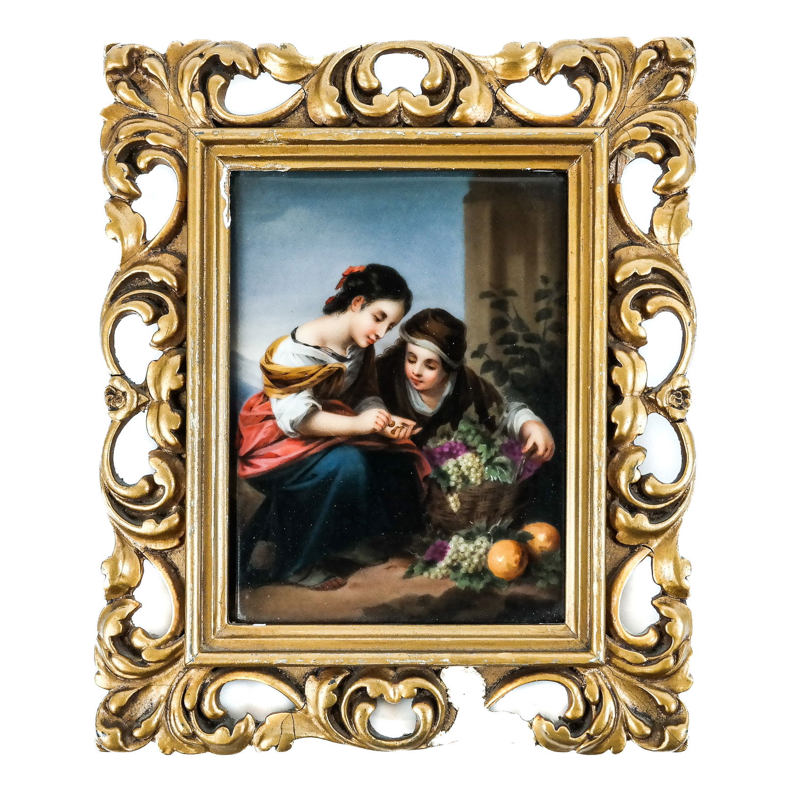 Antique Berlin Hand-Painted Porcelain Plaque (1 of 10)